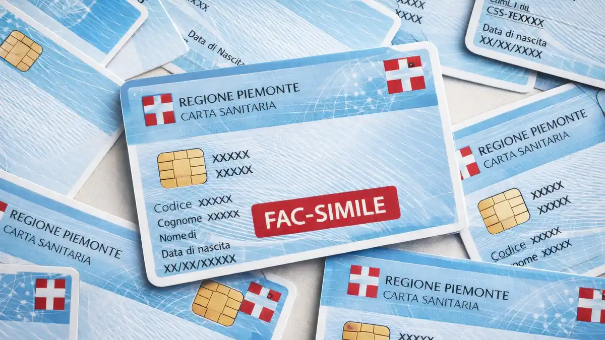 Медицинская карта tessera sanitaria Турин Пьемонте