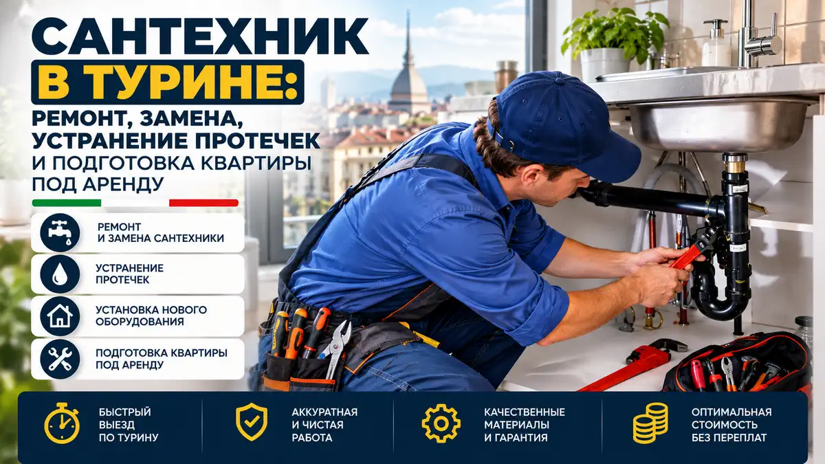 Сантехнические работы в Турине: диагностика протечек и замена оборудования